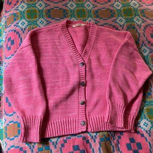Misha & Puff Woman Wedge Cardigan Bloom Pink Size 2